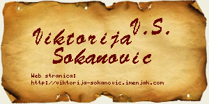 Viktorija Sokanović vizit kartica